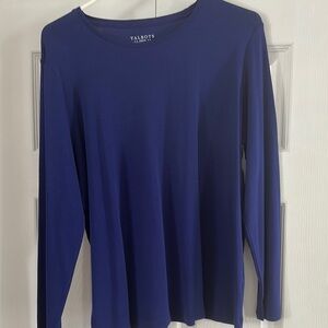Talbots Women's Blue Long Sleeve Top size 1X excellent condition